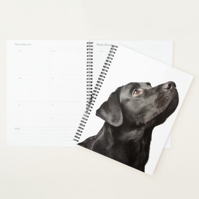 Cute Black Lab Puppy Dog Love Labrador Retriever   Planner (Display)
