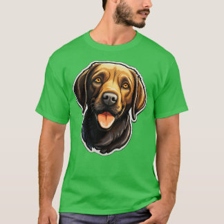 Cute Black Labrador Dog Dogs Chocolate Labradors 2 T-Shirt
