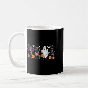 Cute Black Labrador Dog Halloween Pumpkin Labrador Coffee Mug