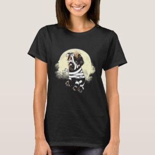 Cute Black Labrador Puppy In Mummy Halloween T-Shirt