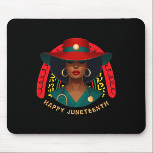 Cute Black Nurse Happy Juneteenth Nurse Rainbow Me Mouse Pad