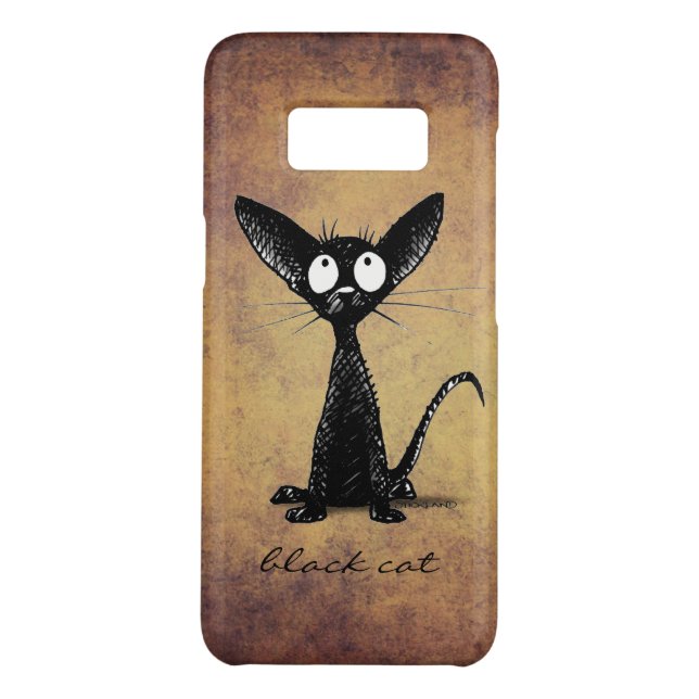 Cute Black oriental Shorthair Cat Case-Mate Samsung Galaxy Case (Back)
