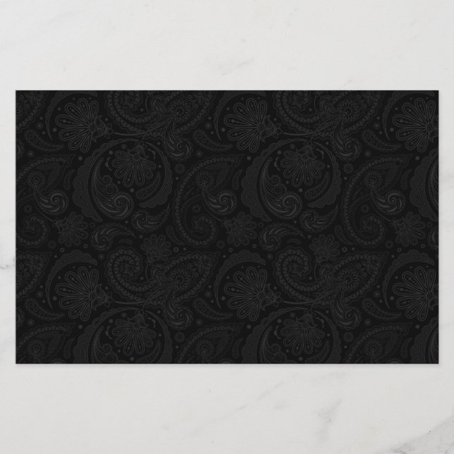 Cute black paisley pattern (Front)