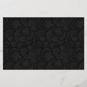 Cute black paisley pattern leggings seat cushion