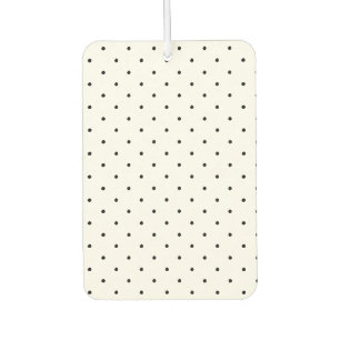 Cute black polka dots pattern elegant stylish chic car air freshener