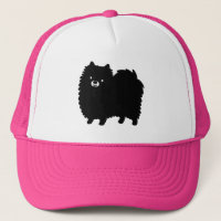 Cute Black Pomeranian Cartoon Dog