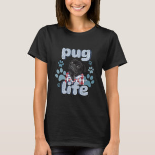 Cute Black Pug - Pug Life T-Shirt