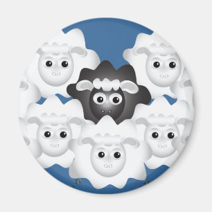 Cute Black Sheep of the Family Magnet