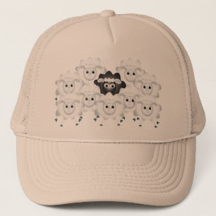 Cute Black Sheep of the Family Trucker Hat
