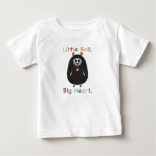 Cute Black Sheep with Bell – Little Bell Big Heart Baby T-Shirt