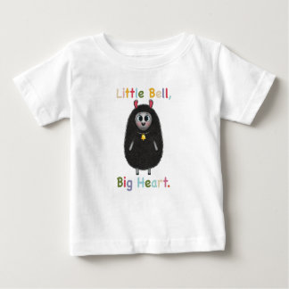 Cute Black Sheep with Bell – Little Bell Big Heart Baby T-Shirt