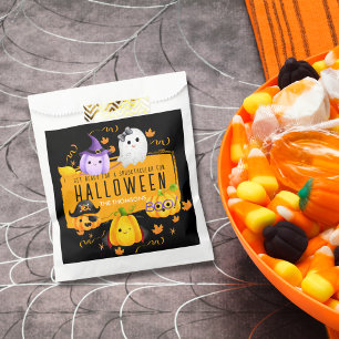 Cute Black Spooktacular Fun Halloween Favour Bag