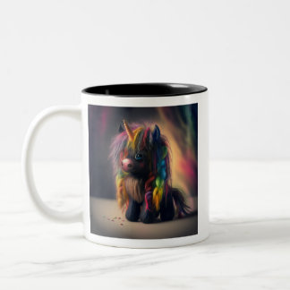 Cute black Unicorn mug