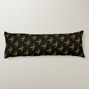 Cute black vintage gold eagle patterns body cushion