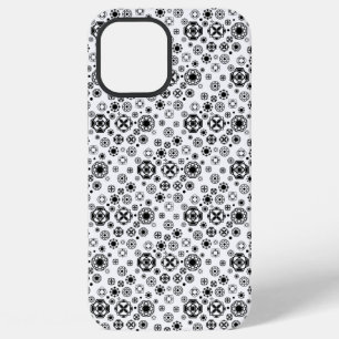 Cute black white arabesque decorative pattern iPhone 12 pro max case