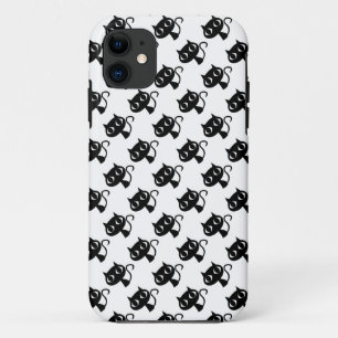 Cute black white cats patterns iPhone 11 case