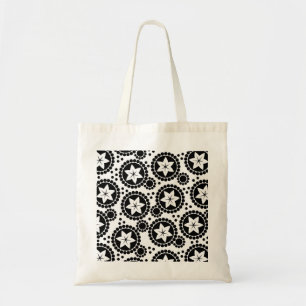 Cute black white flowers Bag
