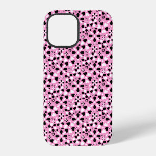 Cute black white flowers iPhone 12 pro case