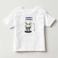 Cute Black & White Panda in Bamboo Birthday