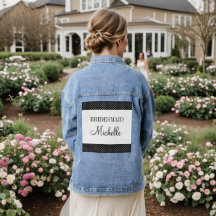 Cute black & white polka dot wedding bridesmaid