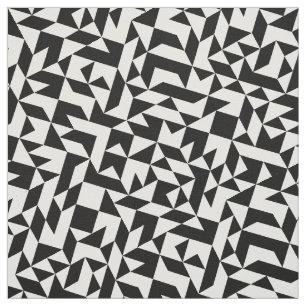 Cute black white seamless geometric lines fabric
