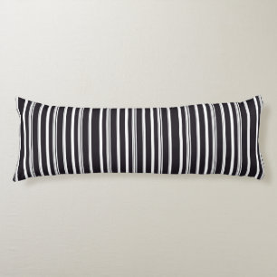 Cute black white stripes body cushion
