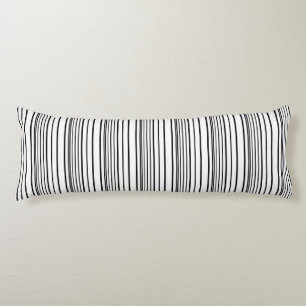 Cute black white stripes body cushion