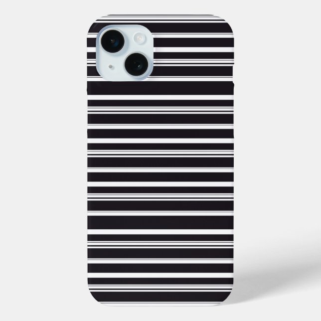 Cute black white stripes Case-Mate iPhone case (Back)