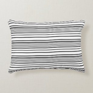 Cute black white stripes decorative cushion
