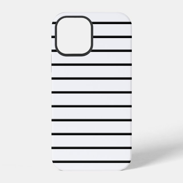 Cute black white stripes iPhone case (Back)
