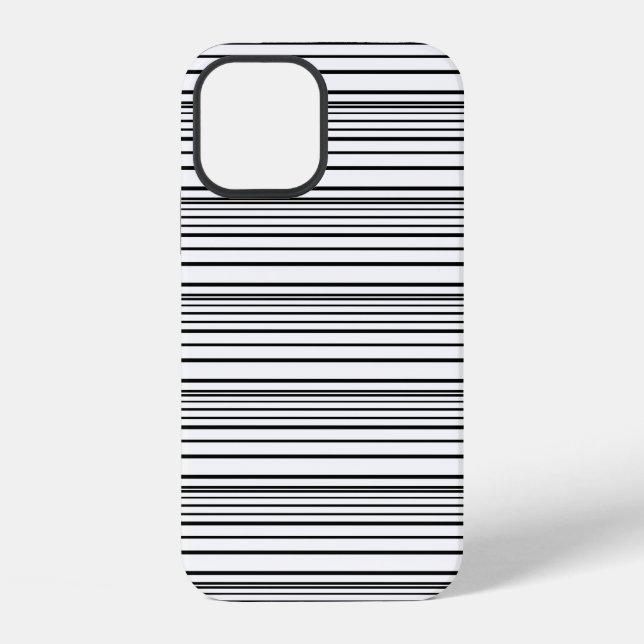 Cute black white stripes iPhone case (Back)