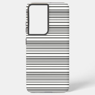 Cute black white stripes samsung galaxy case