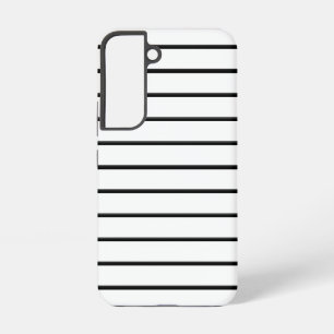 Cute black white stripes samsung galaxy case