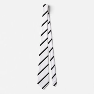 Cute black white stripes tie