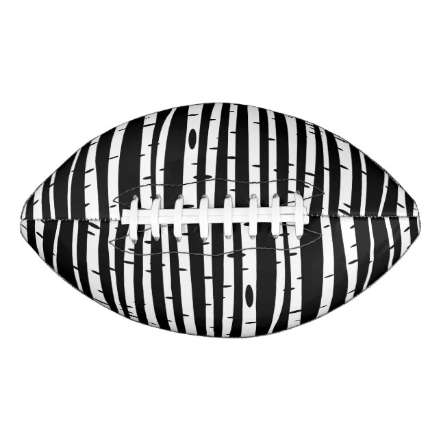 Cute black white tree pattern mouse pad drum stick football (Front)