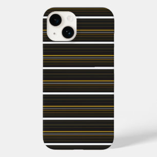 Cute black yellow stripes Case-Mate iPhone case