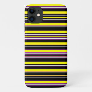 Cute black yellow stripes iPhone 11 case