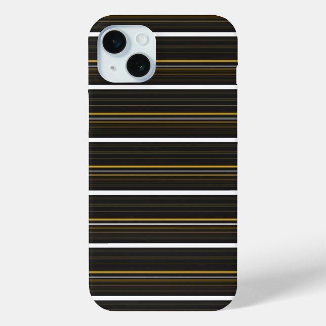 Cute black yellow stripes Case-Mate iPhone case (Back)