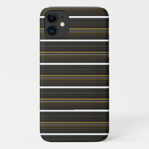 Cute black yellow stripes  iPhone 11 case