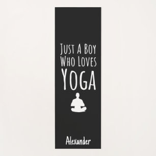 Cute Black Yoga Gifts For Little Boys Kids Yogi Mat