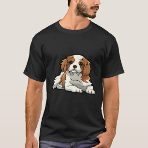 Cute Blenheim Cavalier King Charles Spaniel Puppy T-Shirt