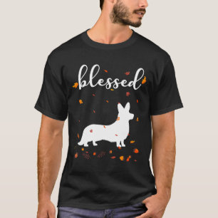 Cute Blessed Corgi Thanksgiving Men Women T-Shirt
