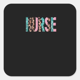 Cute Blessed Nurse For Women And Retired Nurse Square Sticker