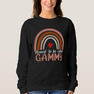 Cute Blessed To Be Called Gammy Rainbow Women Moth Sweatshirt