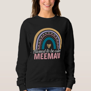Cute Blessed To Be Called Meemaw Rainbow Mother s  Sweatshirt