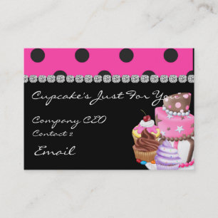 CUTE BLING Business Cards CUPCAKES