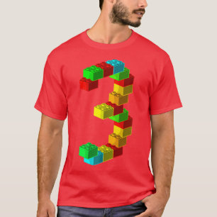 Cute Block Building 3th Birthday Gift 3 Years Old T-Shirt