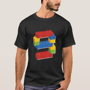 Cute Block Building 9th Birthday 9 Years Old Boys T-Shirt