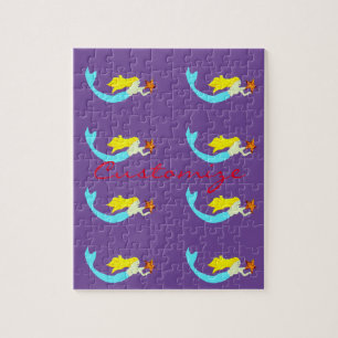 Cute Blonde Mermaids with Star Thunder_Cove Jigsaw Puzzle