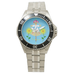 Cute Blonde Pigtails Scarecrow Watch